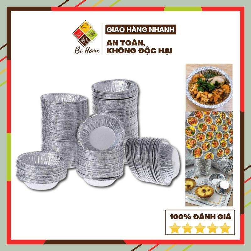 Khuôn giấy bạc nướng thực phẩm, bánh, hàu BEHOME Đế Cốc Chén Lót Khuôn Nướng tart Trứng Tiện Dụng