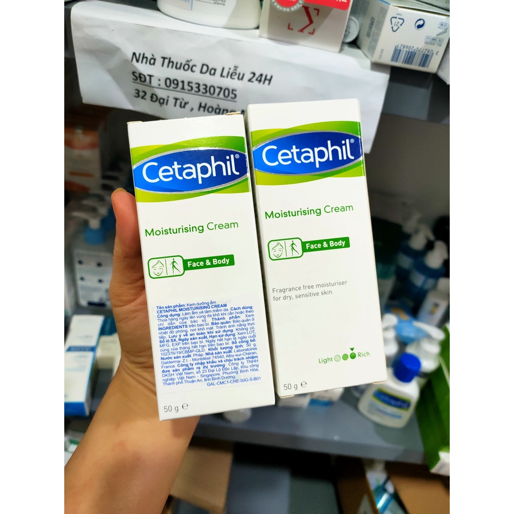 Kem dưỡng ẩm Cetaphil Moisturizing Cream 50g cho mặt và toàn thân