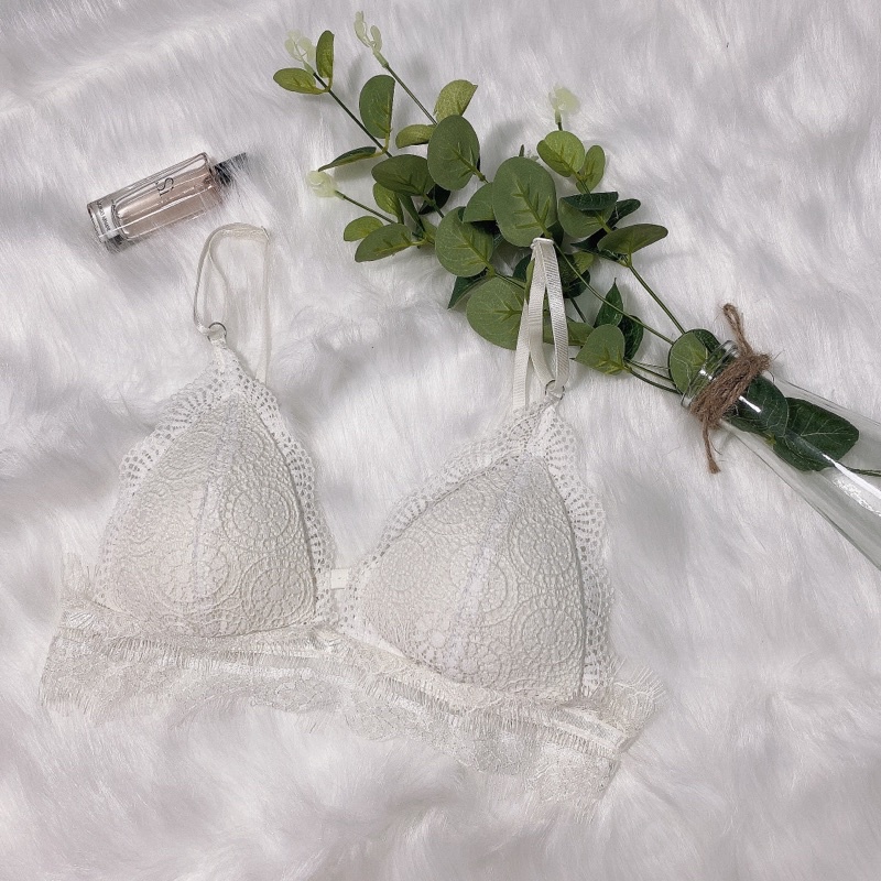 Kelly White Bralette - Áo lót ren trắng thoải mái dễ thương sexy | BigBuy360 - bigbuy360.vn