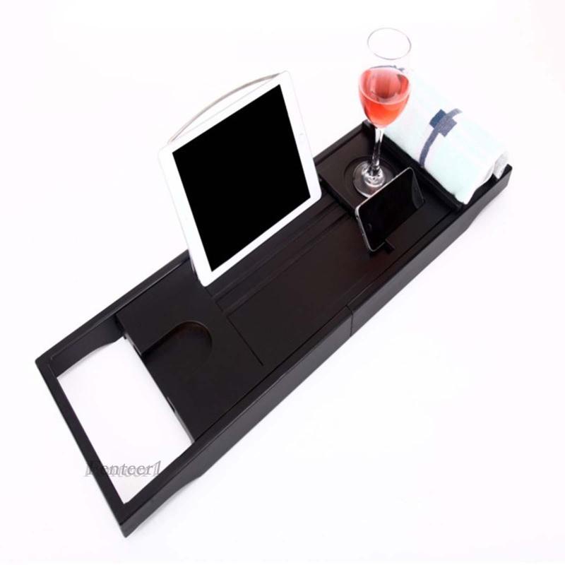 [Fenteer1] Khay Đựng Đồ Tắm Bằng Tre Cao Cấp Cho Bồn Tắm