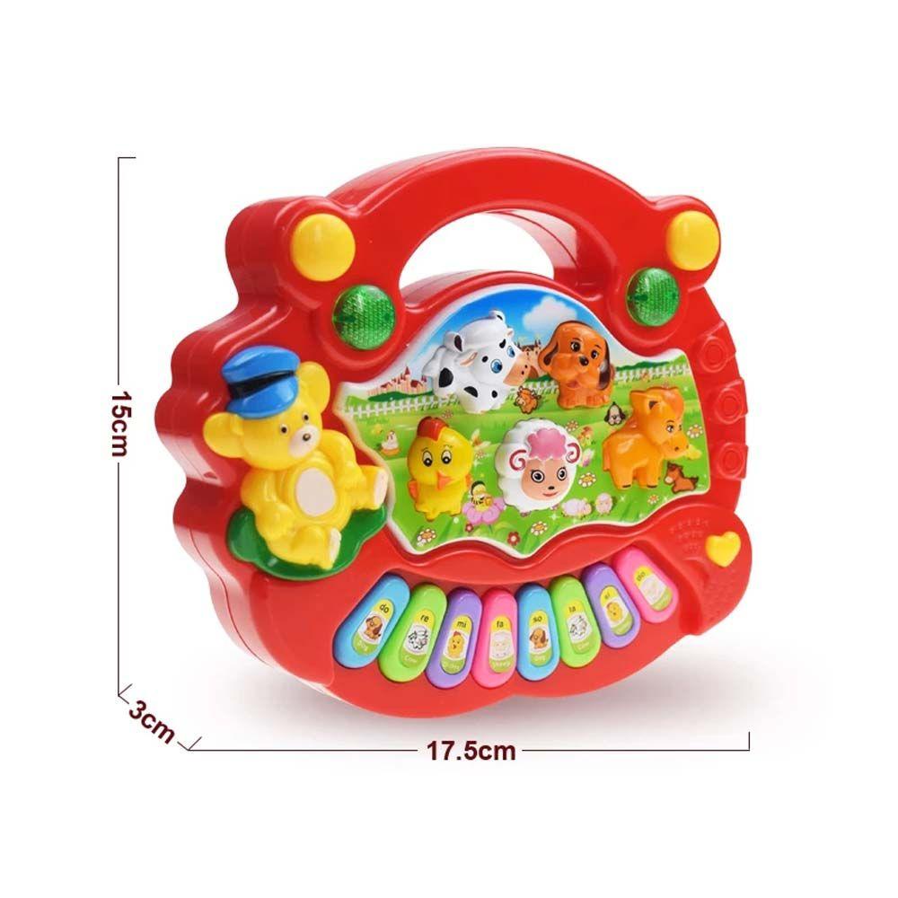 Đồ Chơi Đàn Piano Điện Tử Nhận Diện Âm Thanh Hình Động Vật Nông Trại REBUY1 Cho Bé