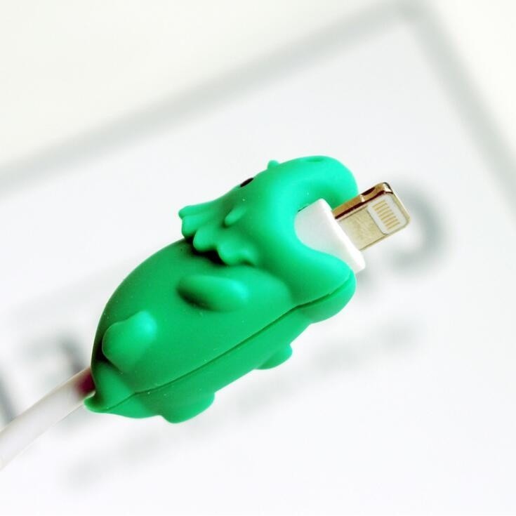 Phụ kiện bảo vệ đầu dây cáp sạc USB hình các con vật đáng yêu