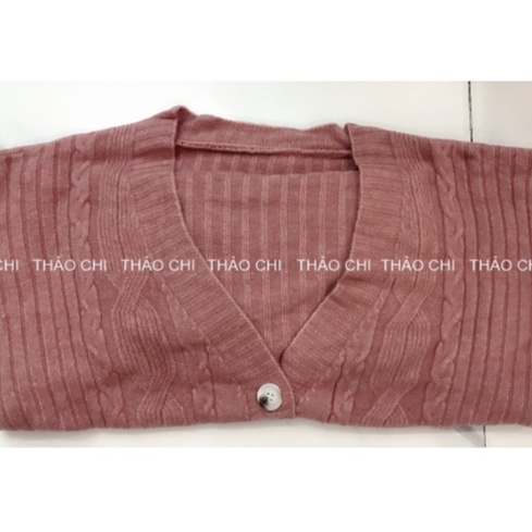 Áo khoác cardigan len vặn thừng Thảo Chi - Cadigan len dáng rộng - Chất len đan dày dặn ấm áp cực luôn | BigBuy360 - bigbuy360.vn