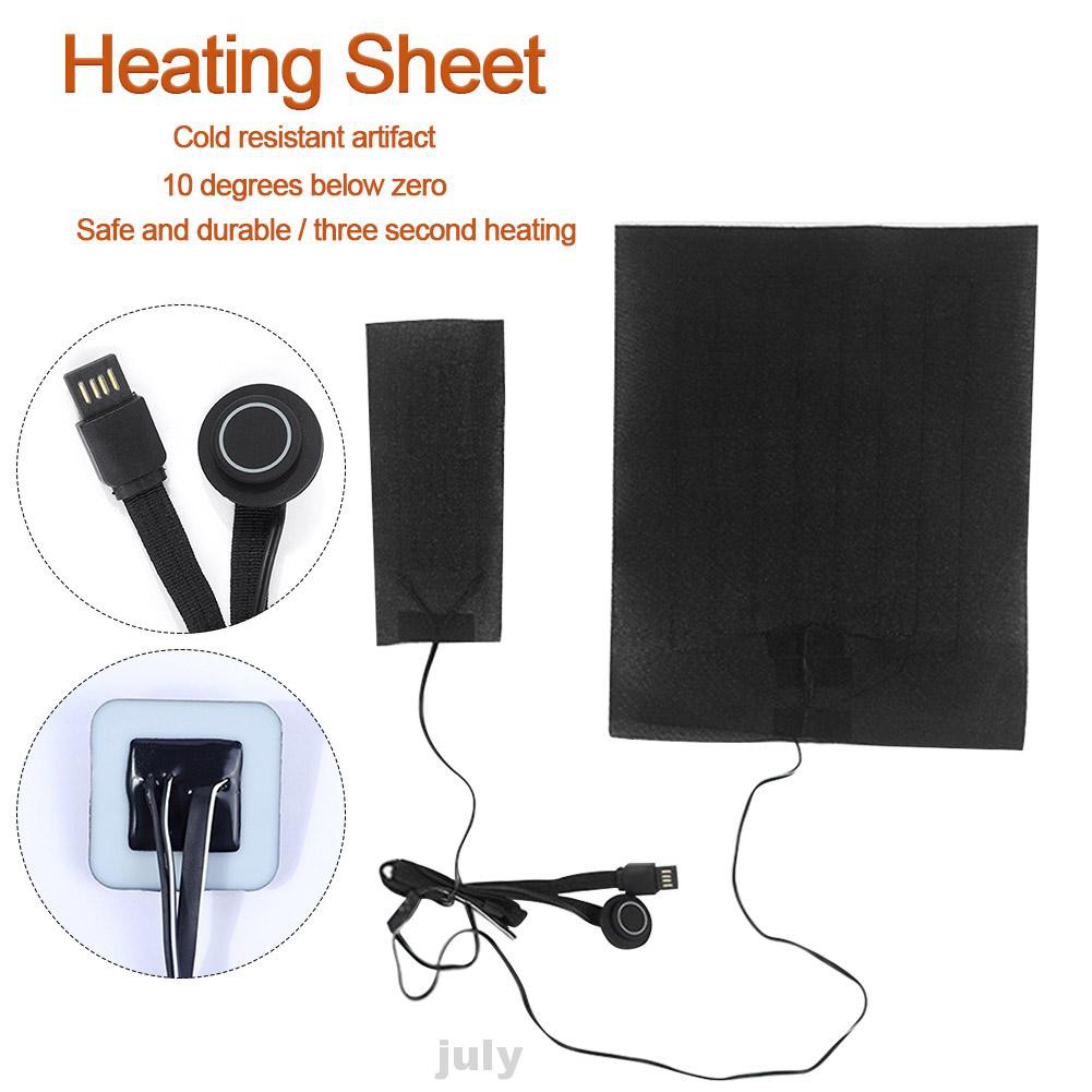 Outdoor Camping USB Charging Waterproof Fast Heating Electric Portable Composite Fiber Warm Paste Pads