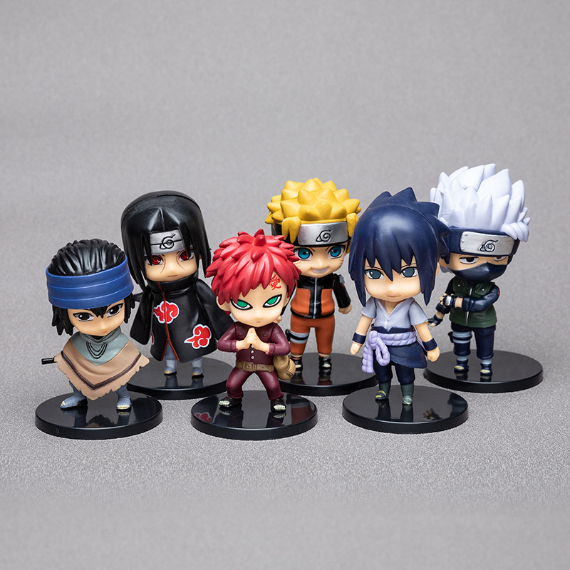 Mới Mô Hình Nhân Vật Naruto Kakashi Sasuke Gaara Bằng Nhựa Pvc Chất Lượng Cao