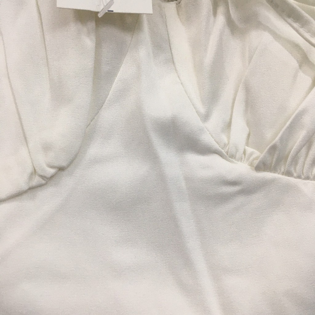 Áo croptop coset viền bèo