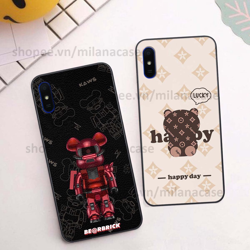 Ốp Xiaomi Redmi 7A / 8A / 9A gấu be@rBrick gấu Teddy Kaws siêu đẹp, phong cách, cá tính