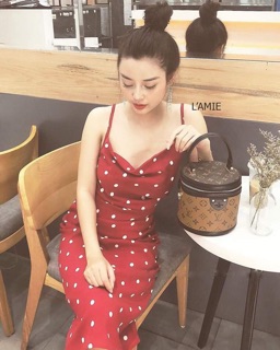 Váy hai dây cổ đổ ( combo)