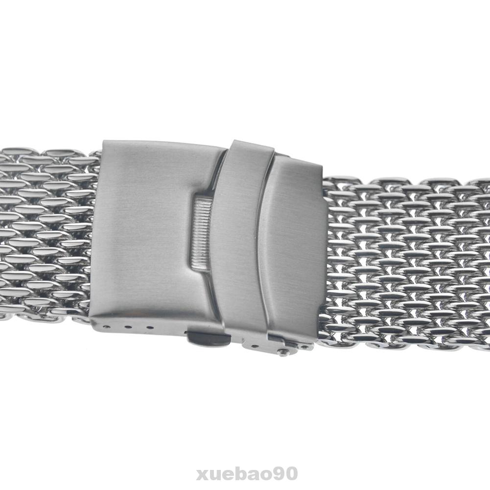 Milanese Replacement Solid Stainless Steel Wear Resistant Daily Mesh Business Watch Strap