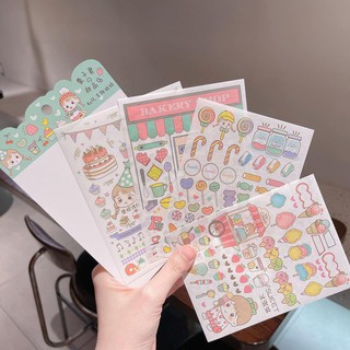 Hình Dán Bé Gái Màu Sắc