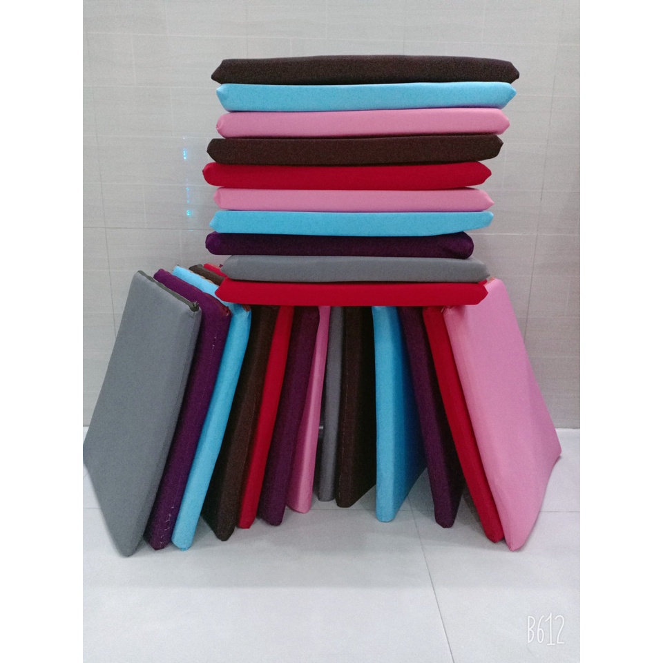 COMBO 4 CÁI Nệm bệt VUÔNG màu TÍM kích thước 40x40x3cm