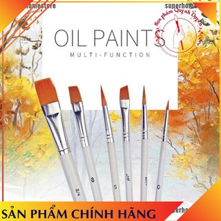 [HOT SALE] Bộ 6 cây cọ vẽ tranh sơn dầu/màu nước bằng nhựa acrylic