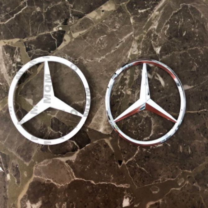 Sản Phẩm Logo biểu tượng sau xe Mercedes đường kính 90mm (HÀNG LOẠI 1)