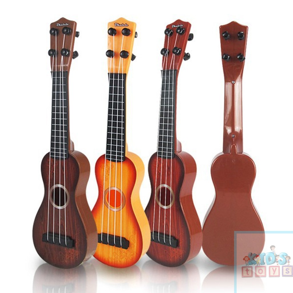 Đàn ukulele cho bé tập nhạc, chất liệu nhựa ABS giả gỗ bền bỉ cứng cáp, đồ chơi phát nhạc trẻ em