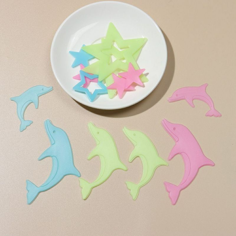 1 Set Miếng Dán Tường Dạ Quang Hình 3d Phát Sáng Trong Đêm Trang Trí Phòng Bé | BigBuy360 - bigbuy360.vn