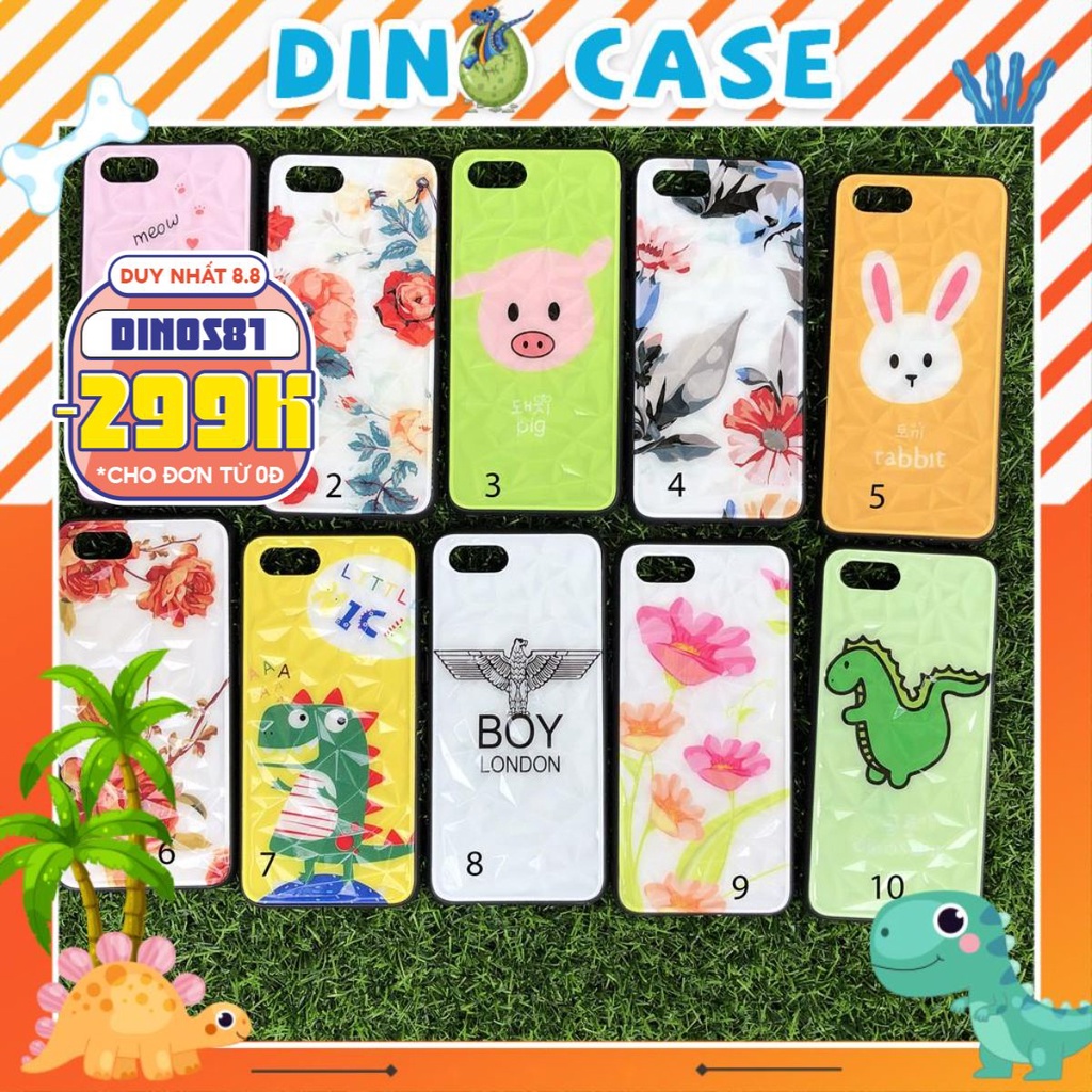 Ốp Lưng Điện Thoại Lưng Cứng Viền Dẻo Vali - Kim Cương Dành Cho Oppo A1k