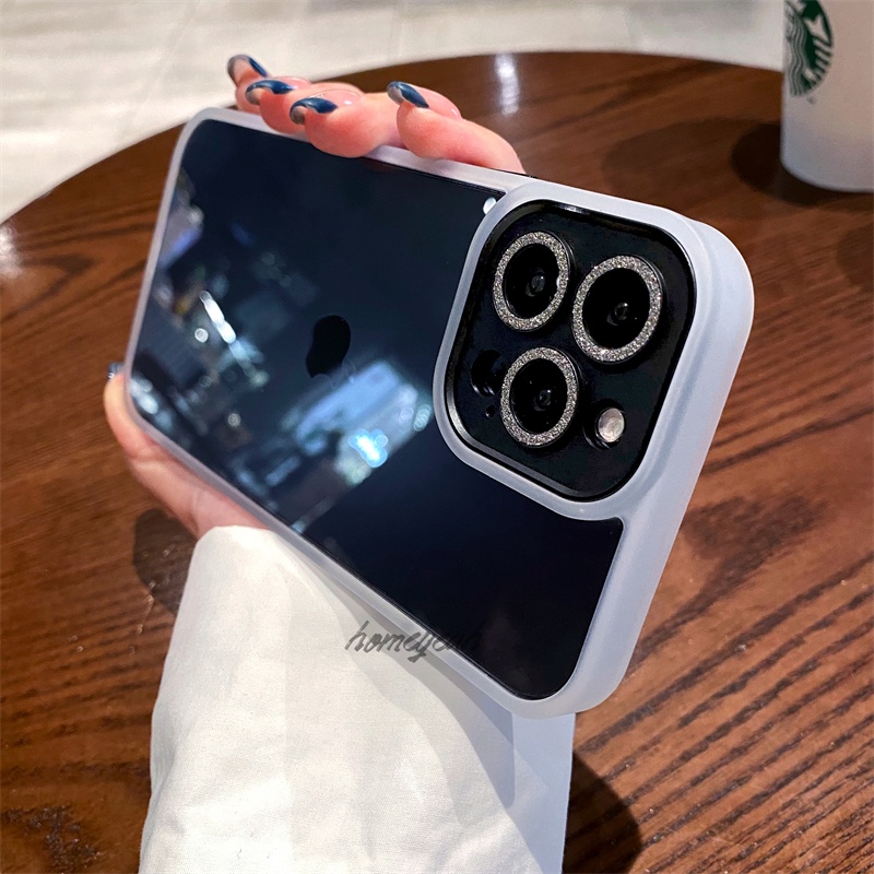 Ốp Điện Thoại Cứng Trong Suốt Chống Sốc Lấp Lánh Sang Trọng Cho iPhone 11 12 13 Pro Max