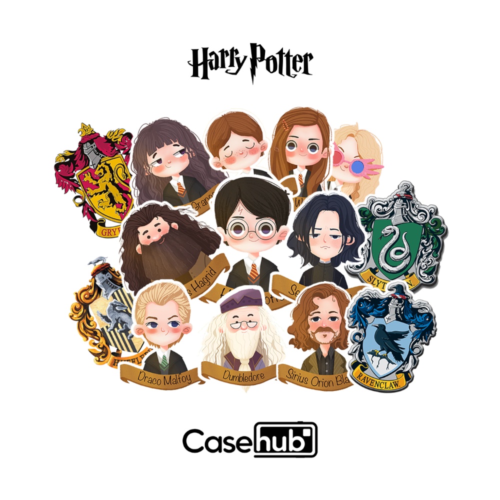 Bộ Sticker Harry Potter độc quyền Casehub - Sticker CHỐNG NƯỚC cao cấp siêu bền siêu đẹp