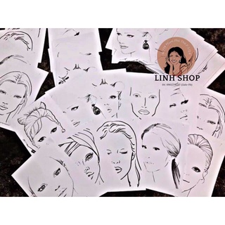 Giấy vẽ Face Chart 49 Tấm