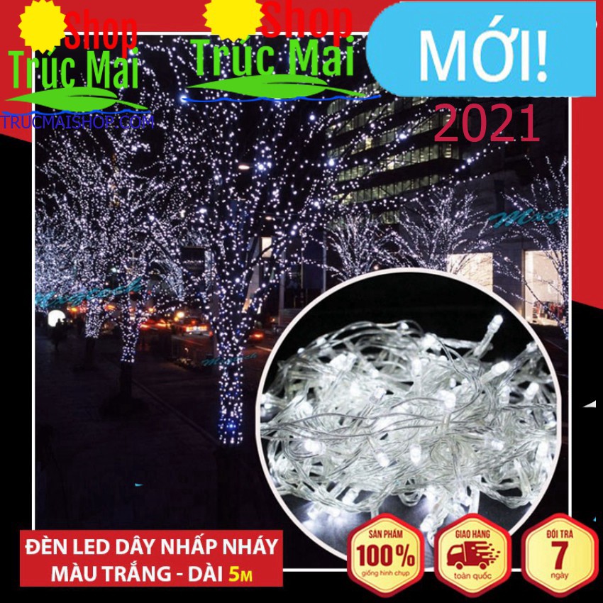 Dây Đèn Led Nhấp nháy ✨FREESHIP✨ Đèn led Trang Trí Nhấp Nháy Tự Động Đổi Màu Cao Cấp - NPP Phùng Trúc Mai