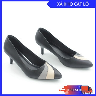 [THANH LÝ] Giày Cao Gót 5cm Gót Nhọn Mix Nhiều Màu Màu Xám Pixie P350 Xả Lỗ Vốn