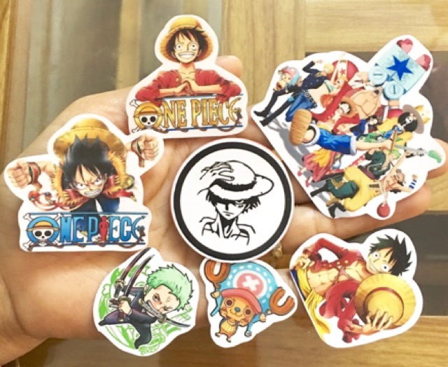 Sticker one piece 20-50 ép lụa chống nươcs xươcs bay màu cái bóc dán nhiều mẫu ngẫu nhiên