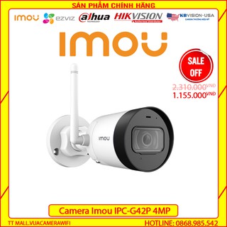 [GIÁ TỐT NHẤT]Camera IP Wifi Imou IPC - G42P 4Megapixel hỗ trợ thẻ nhớ bảo hành 2 năm