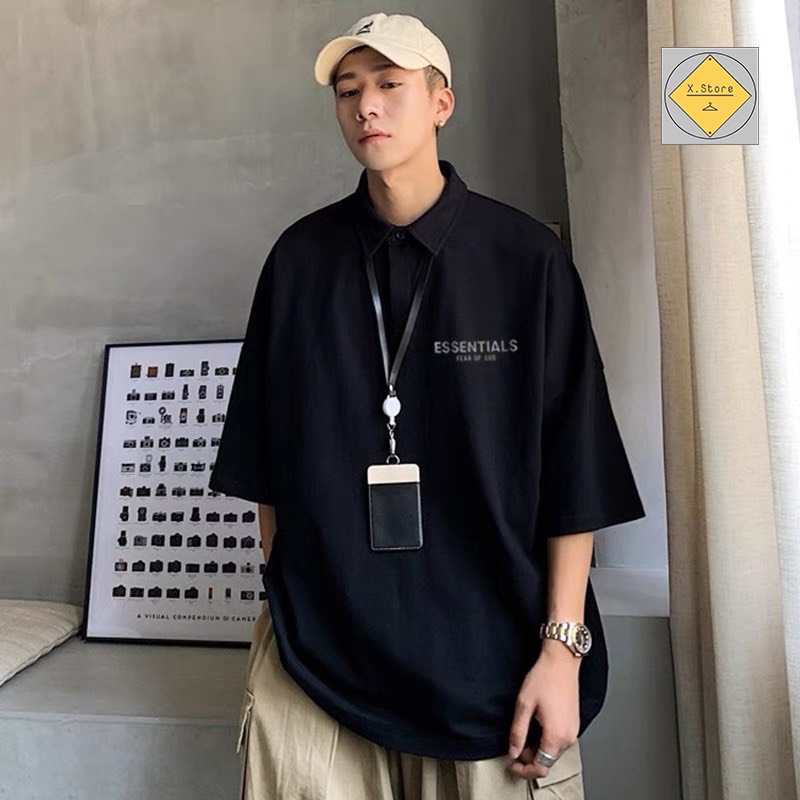 áo polo cổ đức, thun ESSENTIALS nam nữ có Big Size Fear of god FOG X.store , phông Cotton mềm mịn Hè Hottrend 2022 1022 | BigBuy360 - bigbuy360.vn