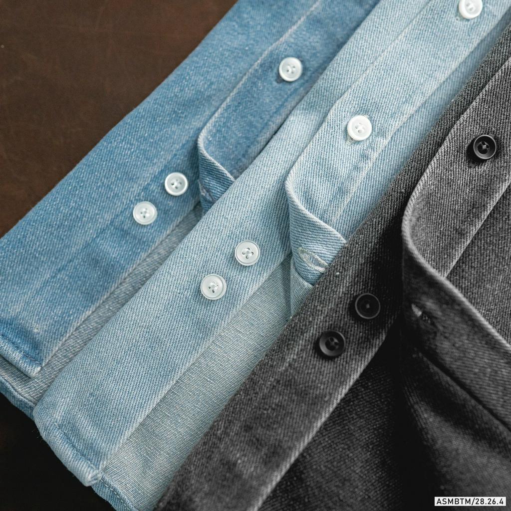 Áo sơ mi jean, áo sơ mi jacket denim chất vải dày dặn, form đẹp 28264
