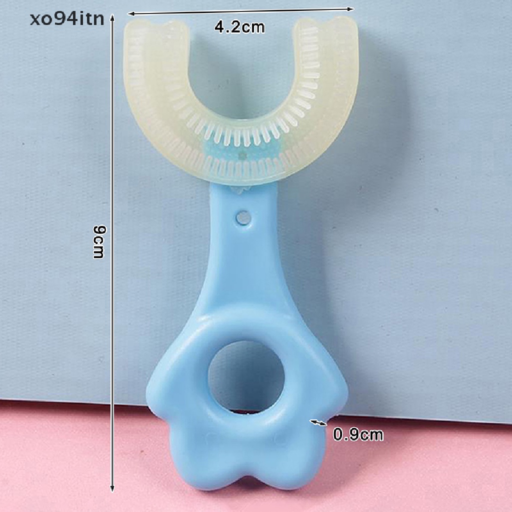 Bàn Chải Đánh Răng Xoay 360 Độ Hình Chữ U Dành Cho Trẻ Em° Bàn Chải Đánh Răng Mềm Mại An Toàn Dành Cho Trẻ 2-12 Tuổi