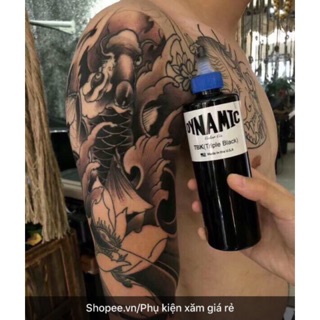 Mực xăm Dynamic Tbk đen tuyền (Triple black ) 240ml:849k/chai