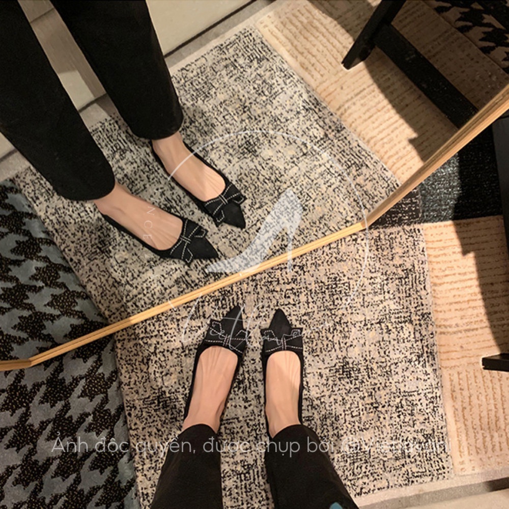 Giày cao gót quai nơ  TTC53 7cm hàng siêu đẹp siêu sang chảnh