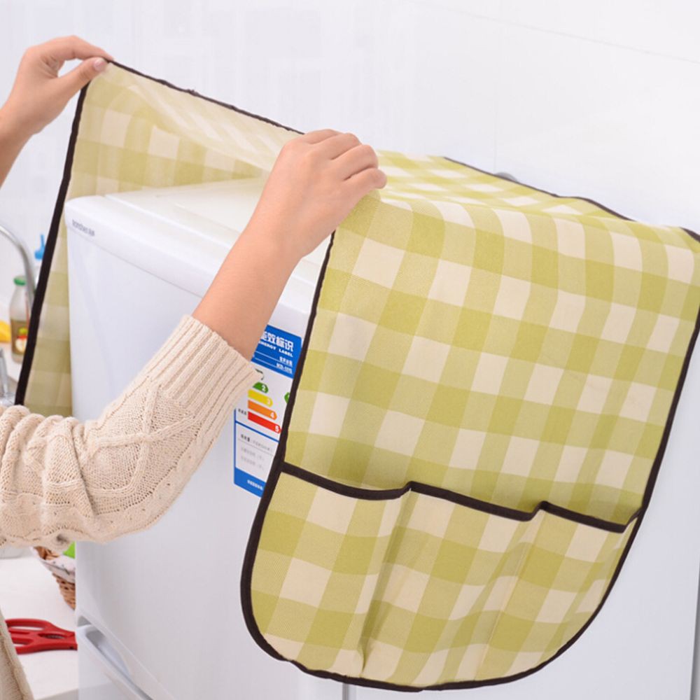 Tấm phủ tủ lạnh chống bụi có 6 túi đựng vật dụng tiện lợi