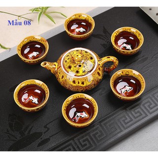Bộ Ấm Chén 3D hình cá cao cấp