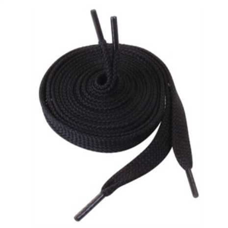 Dây giày Dẹt màu Đen màu Trắng