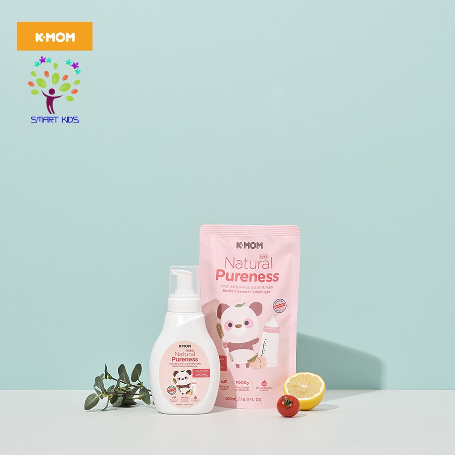 🌹Bán giỏi nhất🌹 Nước rửa bình & rau quả hữu cơ K-Mom Hàn Quốc - Rửa bình kmom