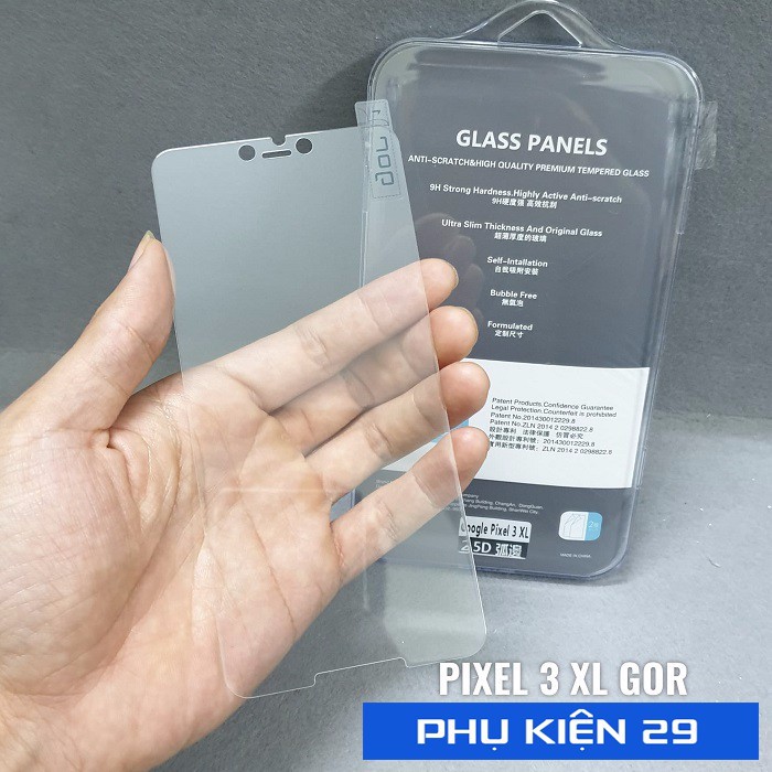 Bộ 2 kính cường lực Gor cho cho Google Pixel 3 XL vát cạnh 2,5D cảm ứng siêu mượt