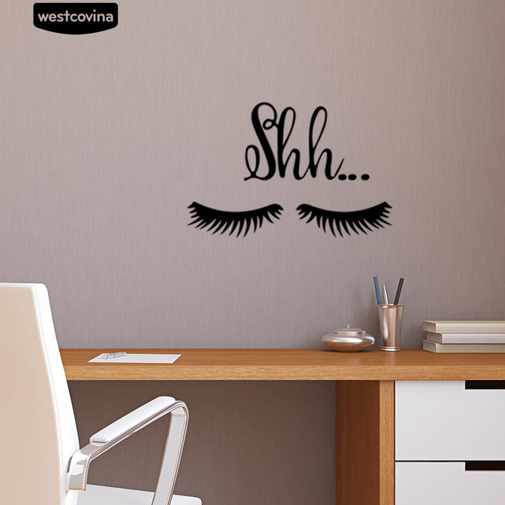 Sticker dán tường hình lông mi