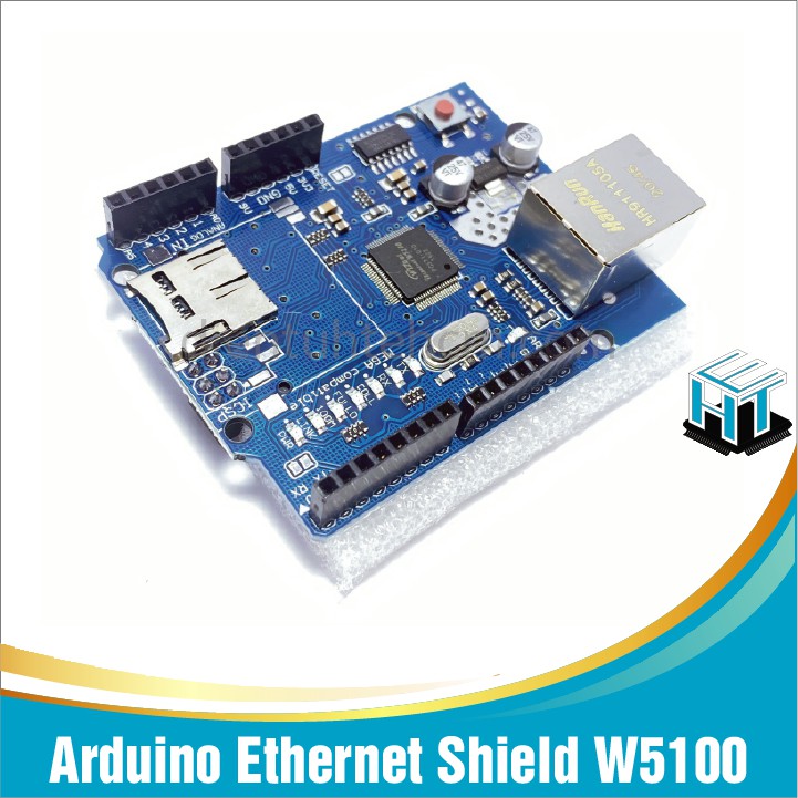 Mạch Arduino Ethernet Shield W5100 sử dụng chip W5100 từ hãng Wiznet