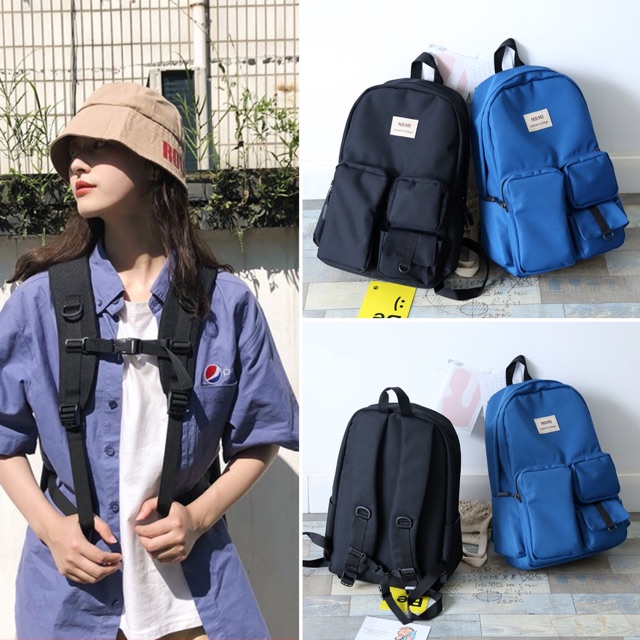 Balo Đi Học Nhiều Ngăn Phụ 2 Màu_Mã 140619