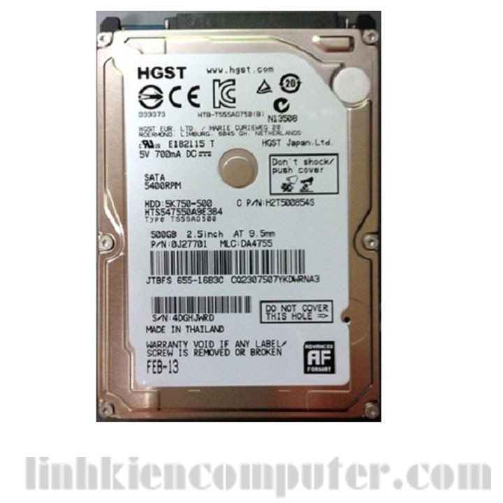 Ổ cứng laptop 500GB Hitachi HGST Slim 7mm | Ổ cứng zin tháo máy