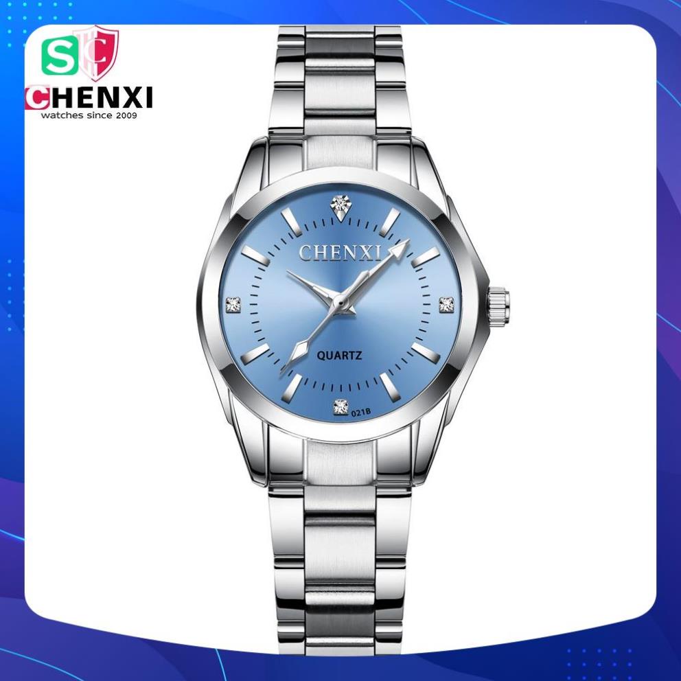 Đồng Hồ Nữ CHENXI Giá Rẻ Dây Kim Loại Cao Cấp Mặt Đồng Hồ Đính Đá Đẹp,chống vô nước,Bảo hành 12