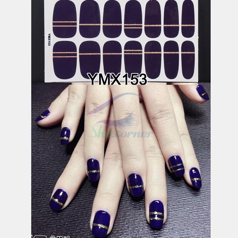 Bộ nail sticker dán móng tay trang trí nghệ thuật 3D nhiều hình xinh xắn YMX152-170 chống thấm nước