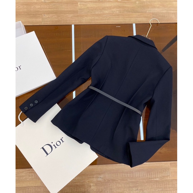 Áo khoác vest dáng ôm eo sang trọng thương hiệu thời trang cao cấp Dior CD