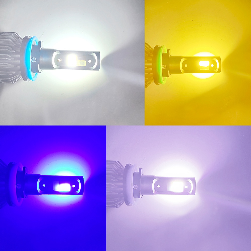 1 Cặp Bóng Đèn Pha LED 12000LM H1 H3 H4 H7 H8 H11 9005 HB3 9006 HB4 3000K 4500K 6000K Dành Cho Ô Tô