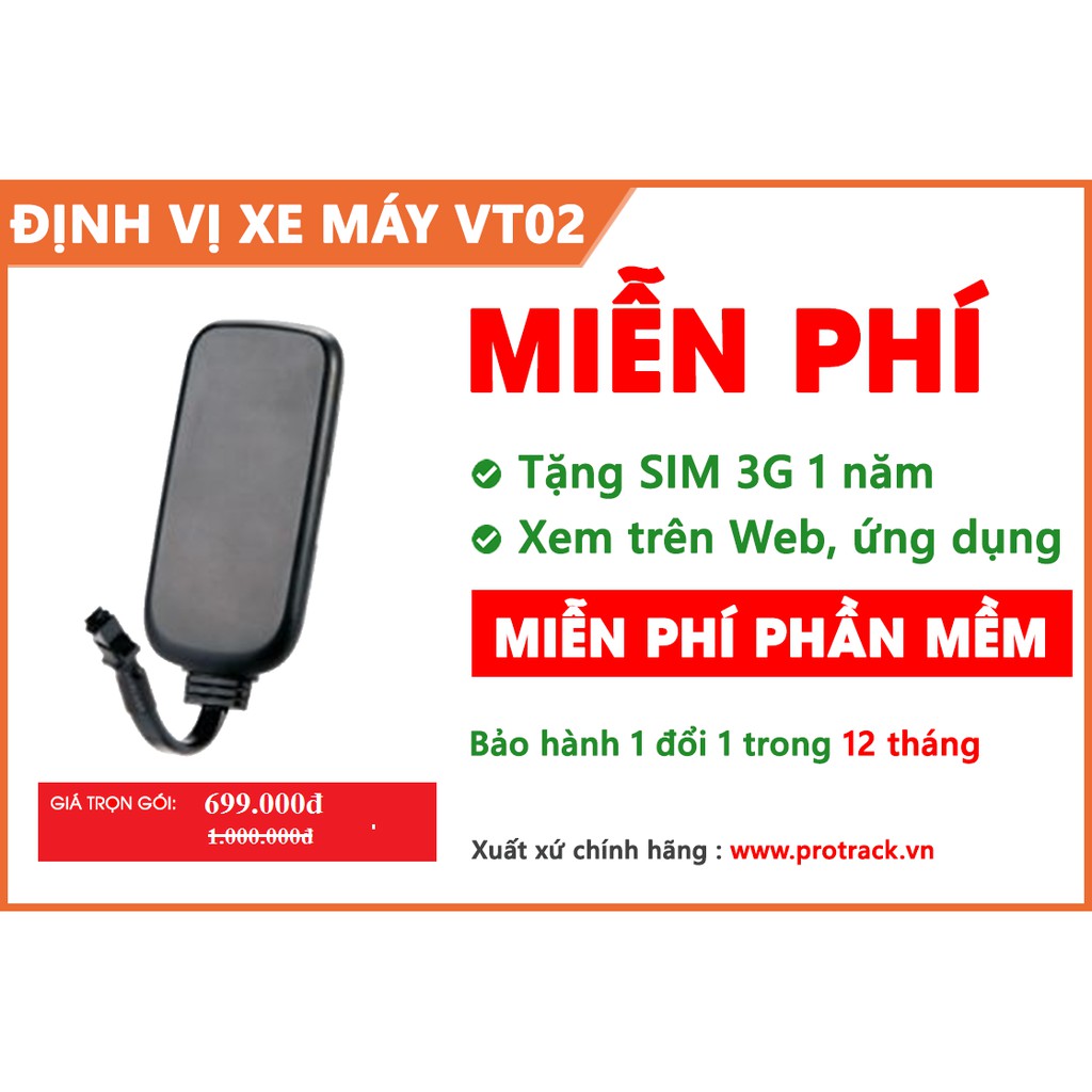 Định vị Xe máy Protrack VT02 số 1 Việt Nam