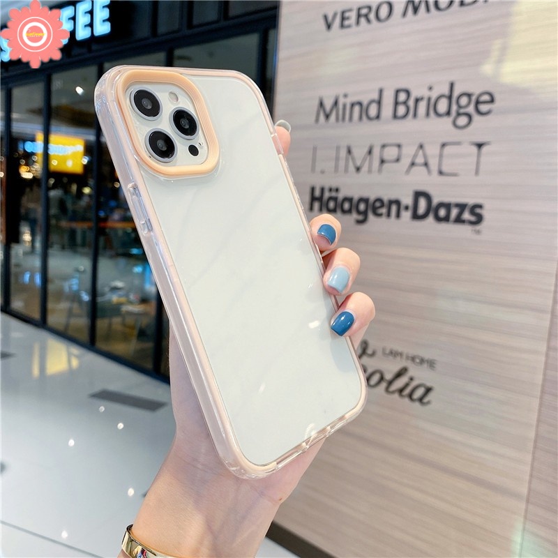 Ốp Điện Thoại 3 Lớp Viền Màu Kẹo Sang Trọng Cho Oppo A16 16S 17 57 76 96 54 74 1K 17K 7 12 95 15 5S 3S 9 5 53 31 2020 15S