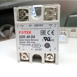 RELAY BÁN DẪN SSR-40DA FOTEK (ĐL)