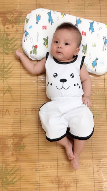 Sale! Bộ quần áo trẻ em sát nách ngộ nghĩnh cho bé yêu- hàng cotton 4 chiều