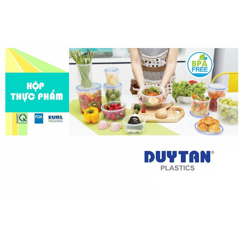 Hộp Nhựa Chữ Nhật Đựng Thực Phẩm Duy Tân Matsu dung tích 2800ml (24 x 19 x 10cm)